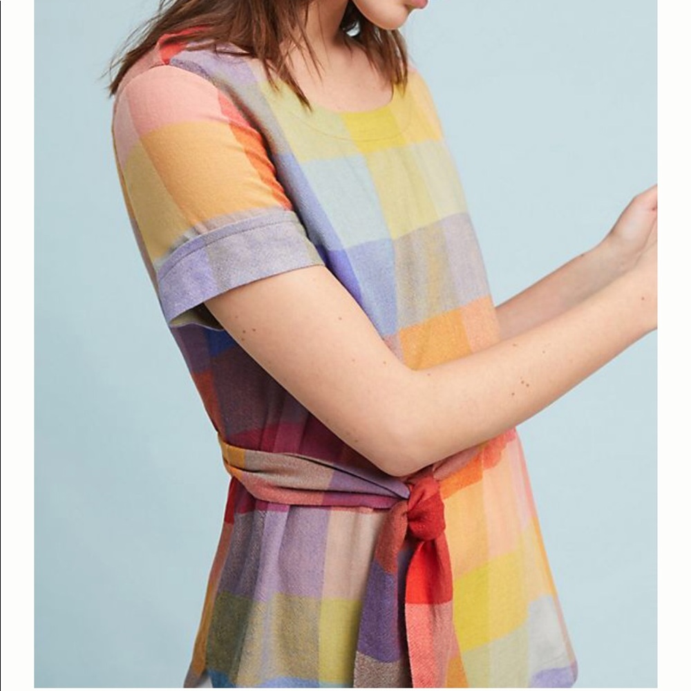 💕HOST PICK 💕 Anthropologie Picnicking Plaid Top